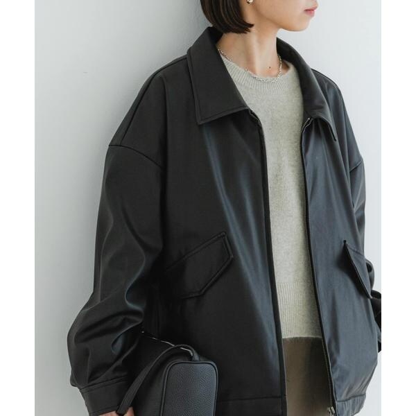 URBAN RESEARCH アーバンリサーチ 本革 リブ ブルゾン 40 URBAN RESEARCH アーバンリサーチ 本革 リブ ブルゾン 40 URBAN