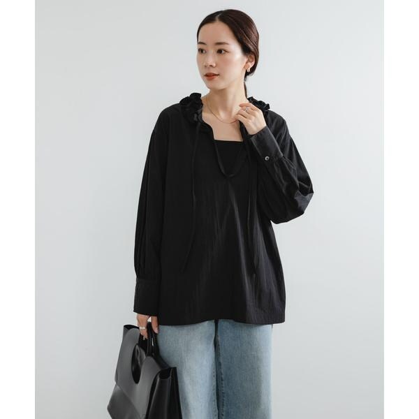 未使用タグ付き　ケミカルレースフレンチブラウス 未使用タグ付きケミカルレースフレンチブラウス