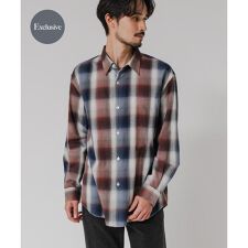『別注』OUTDOOR EXCHANGE×URBAN RESEARCH　シャギーチェックシャツ