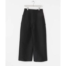 new basic　WOOL SILK WIDE PANTS