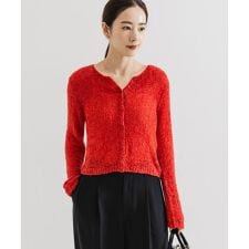 シアーモールショート丈カーディガン