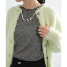 カシミヤシルククルーネックカットソー