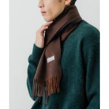 バイカラーカシミヤマフラー