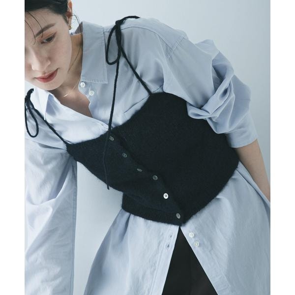 モヘヤMIXアーガイルVネネックニット | スローブ イエナ(SLOBE IENA