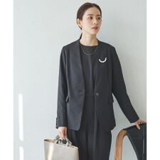 『セットアップ対応』ノーカラージャケット