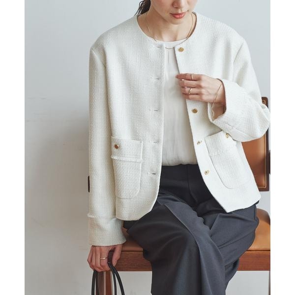 23AW GIOLICA ラメツイードBIGジャケット journal standard L'essage（ジャーナルスタンダードレサージュ）の