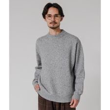 MIX MOULINE CREW-NECK KNIT