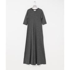 new basic　WASHABLE WOOL FLARE ONE-PIECE