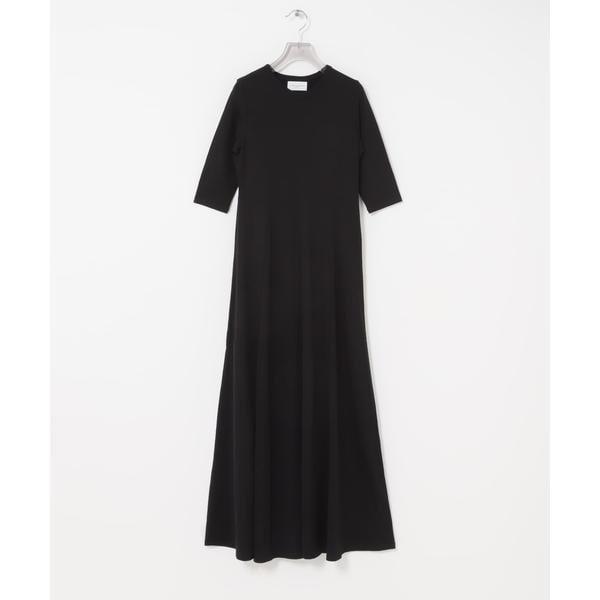 [�}���C]new basic WASHABLE WOOL FLARE ONE-PIECE/�A�[�o�����T�[�`�iURBAN RESEARCH�j �u���b�N