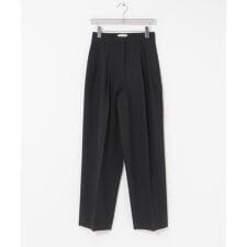 new basic　HIGH TWIST WOOL PANTS