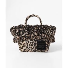 GANNI　MINI SHOPPER RUFFLE PRINT
