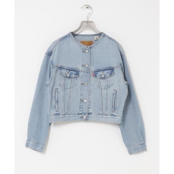 希少 90s Levis 2トーン レザー 3rdモデル ジャケット バイカラー LEVI'S COLLARLESS 90S TRUCKER | アーバンリサーチ(URBAN RESEARCH