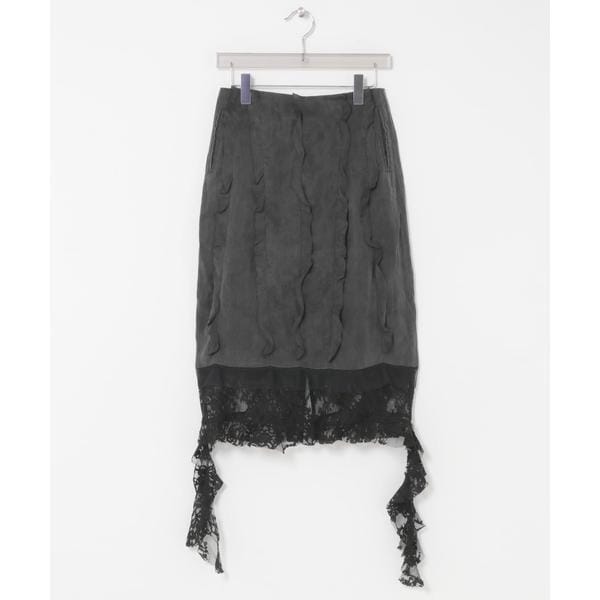 [�}���C]VIVIANO BOUDOIR SATIN SKIRT/�A�[�o�����T�[�`�iURBAN RESEARCH�j �u���b�N