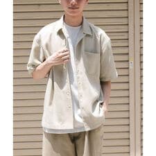 FORK&SPOON　ピグメントプリントシャツ