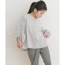 『親子リンク』ギャザースリーブブラウス(KIDS)