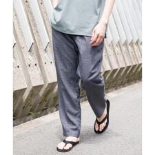 『吸水速乾/イージーケア』リネンライクイージーパンツ