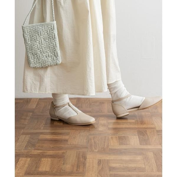 Tストラップパンプス