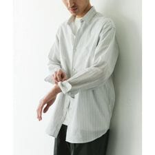 アーバンリサーチ ドアーズ(URBAN RESEARCH DOORS)のシアーボイルストライプロングスリーブシャツ