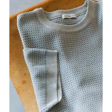 変形鹿の子ニットTシャツ