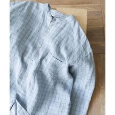 アーバンリサーチ ドアーズ(URBAN RESEARCH DOORS)の『XLサイズ/WEB限定』シルケットリネンバンドカラーロングスリーブシャツ