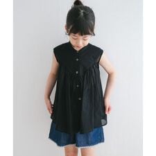 『親子リンク』コットンボイルV切替ブラウス(KIDS)