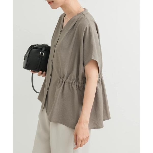 再入荷』Vネックウエストギャザーブラウス | アーバンリサーチ