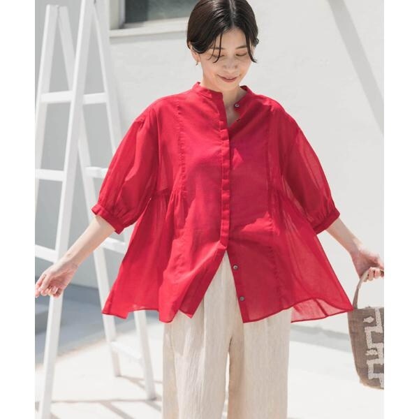 再入荷』Vネックウエストギャザーブラウス | アーバンリサーチ