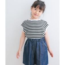 『WEB/一部店舗限定サイズ』変形ワッフルノースリーブプルオーバー(KIDS)