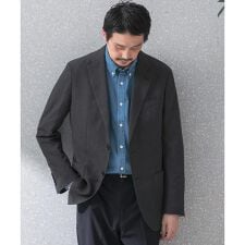 『洗濯可/防シワ』LIFE STYLE TAILOR　TRABESTグレンチェックジャケット