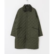 Barbour　long quilted jacket