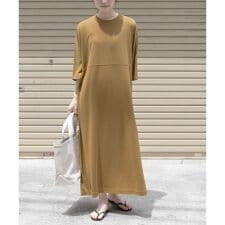 FORK&SPOON　モダールカノコクルーネックワンピース