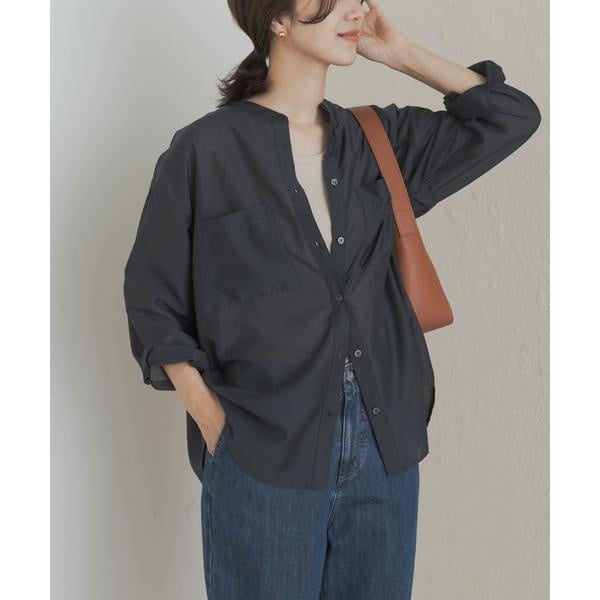 新品☆アーバンリサーチドアーズ　バンドカラーシャツ デニムバンドカラーシャツ（シャツ/ブラウス）｜URBAN RESEARCH