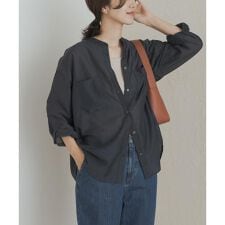 アーバンリサーチ ドアーズ(URBAN RESEARCH DOORS)のシアーバンドカラーシャツ