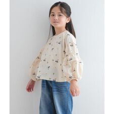 フラワー刺繍袖ボリュームブラウス(KIDS)