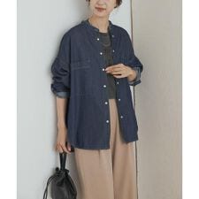 アーバンリサーチ ドアーズ(URBAN RESEARCH DOORS)のデニムバンドカラーシャツ