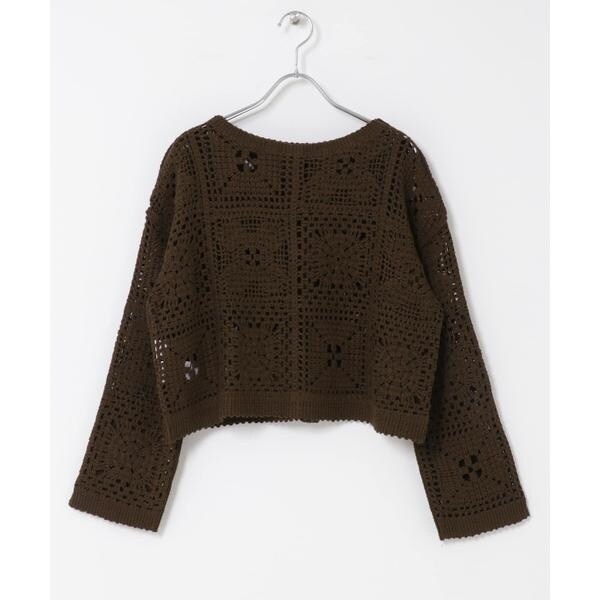 新品タグ付き　2WAYクロシェカーディガン　アーバンリサーチドアーズ　かぐれ 新品タグ付き 2WAYクロシェカーディガン アーバンリサーチ