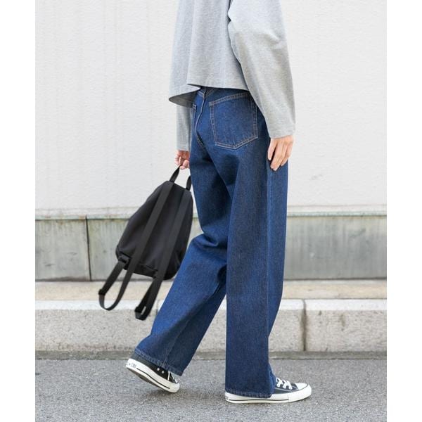 新品未使用品 アーバンリサーチドアーズ 別注 Lee ワイドストレートパンツ アーバンリサーチ ドアーズ URBAN RESEARCH DOORS 『別注』Lee