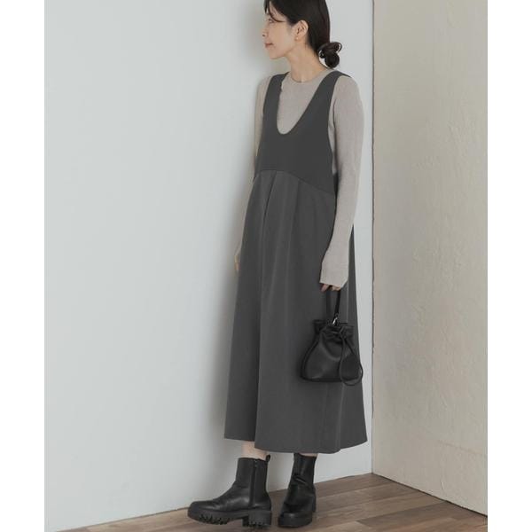深Uネック切替ジャンパースカート | アーバンリサーチ ドアーズ(URBAN