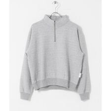 commpost　反毛裏毛ハーフジップスウェット