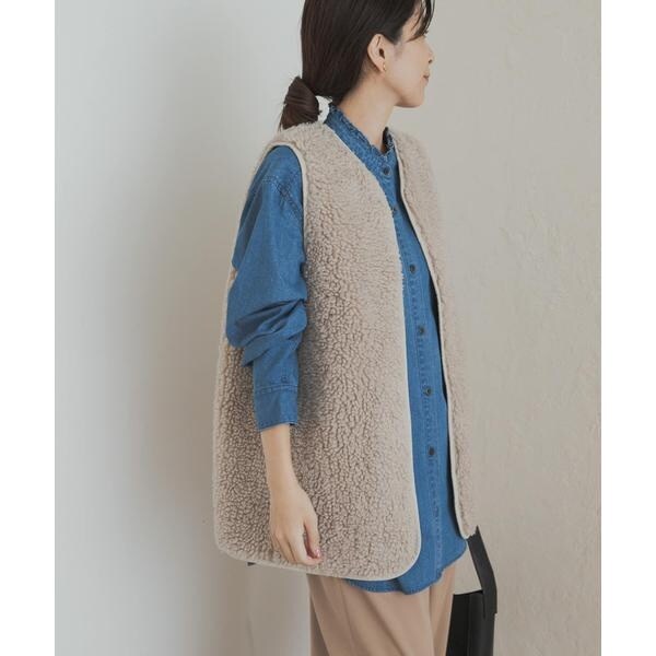 リバーシブルボアベスト | アーバンリサーチ ドアーズ(URBAN RESEARCH