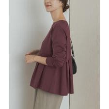 アーバンリサーチ ドアーズ(URBAN RESEARCH DOORS)のシルキーコットンペプラムプルオーバー