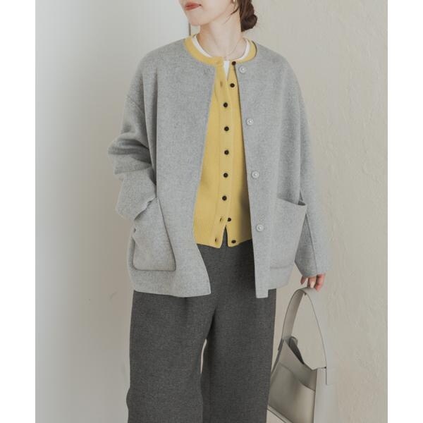 ウールリバーノーカーラミドルコート | アーバンリサーチ ドアーズ