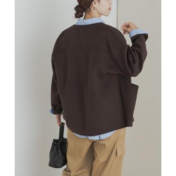 ウールリバーノーカーラミドルコート | アーバンリサーチ ドアーズ