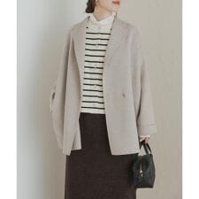 アーバンリサーチ ドアーズ(URBAN RESEARCH DOORS)のウールリバーミドルガウンコート