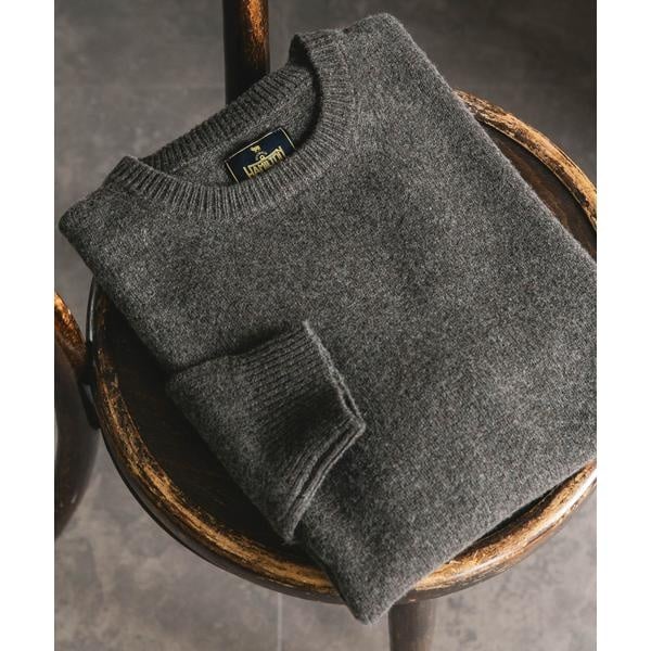 URBAN FLOW クルーネック ニット セーター (Ｌ) 茶 仁村紗和さん着用』『UR TECH 200日ニット』クルーネック | アーバン