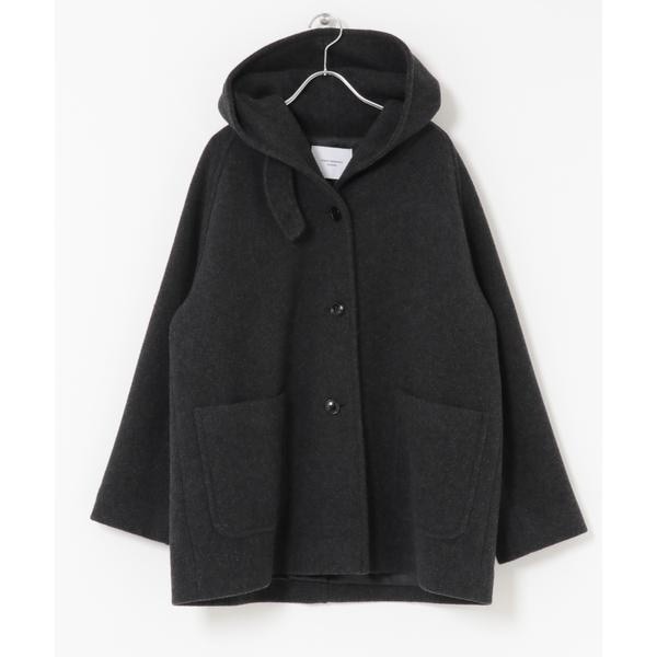極美品 イエナ 40 スーパー160ダブルフェイス フードコート 紺 極美品 イエナ 40 スーパー160ダブルフェイス フードコート 紺