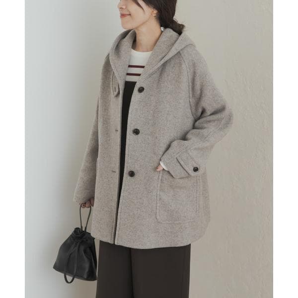 新品・未使用✨アーバンリサーチドアーズ　ウールワイドチェスターコート　グレー URBAN RESEARCH DOORS ウールチェスターコート