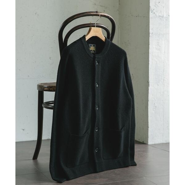 アンサンブル対応】ウェーブ ボーダー ワンボタン カーディガン