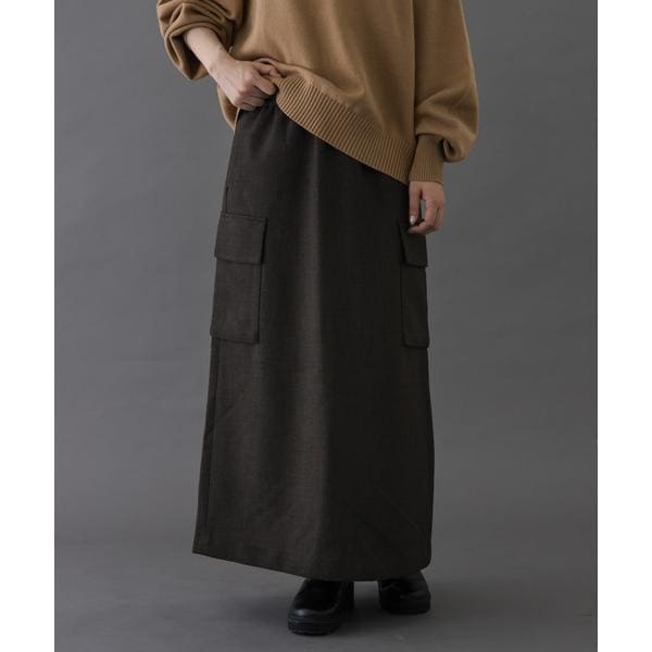 アーバンリサーチ ドアーズ（URBAN RESEARCH DOORS）/FORK&SPOON　ウールライクツイルスカート FORK&SPOON ウールライクツイルスカート | アーバンリサーチ ドアーズ