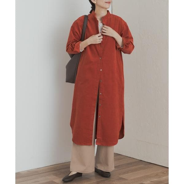 WEB/一部店舗限定カラー』『UR TECH』コーデュロイシャツワンピース